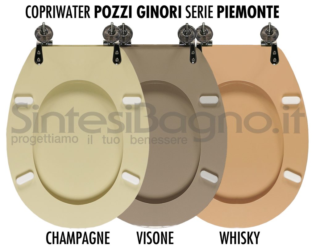 COLORFUL toilet seats: CHAMPAGNE, MINK, KASHMIR, WHISKEY, DAINO ... the differences!