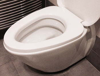 NARROW toilet seat with MEASURES less than 35 cm in WIDTH