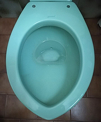 NARROW toilet seat with MEASURES less than 35 cm in WIDTH