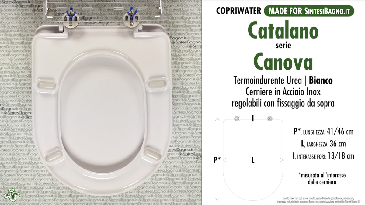 Copriwater per sanitari CATALANO modello CANOVA