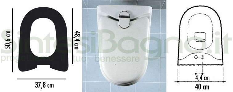 Abattant WC IDEAL STANDARD pour sanitaire ANCIENS MODELES des années 70, 80, 90