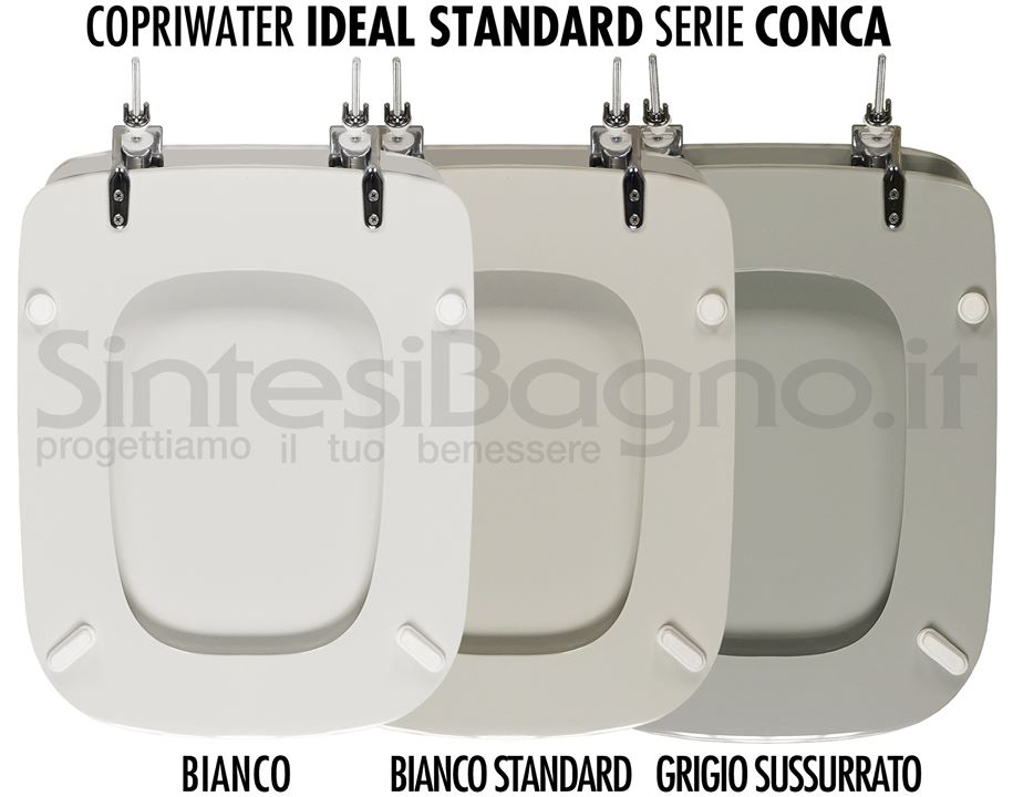 The PERFECT toilet seat (rectangular and old model) of the IDEAL STANDARD CONCA series!