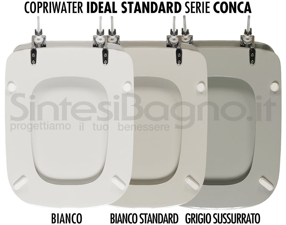 Il sedile PERFETTO per il WC (rettangolare e vecchio modello) della IDEAL STANDARD serie CONCA!