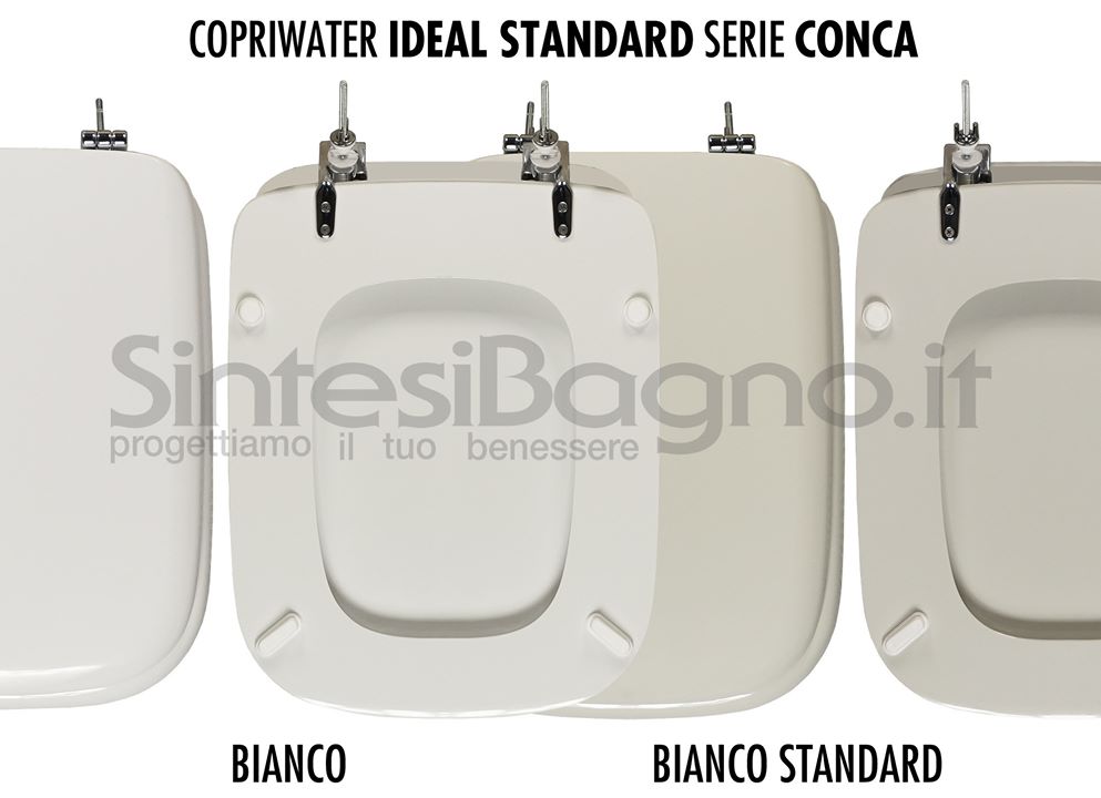 The PERFECT toilet seat (rectangular and old model) of the IDEAL STANDARD CONCA series!