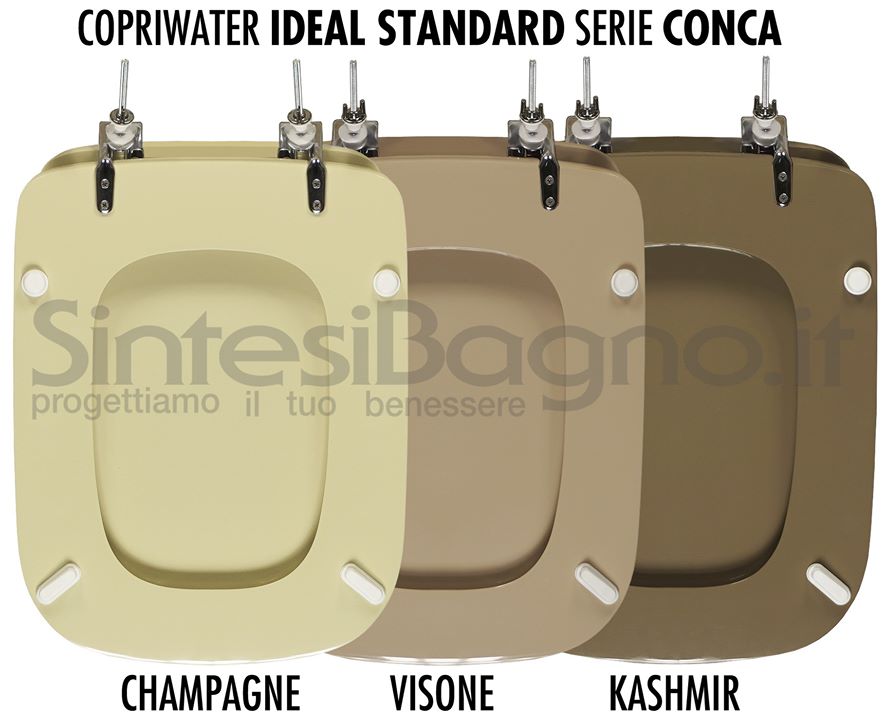 Il sedile PERFETTO per il WC (rettangolare e vecchio modello) della IDEAL STANDARD serie CONCA!