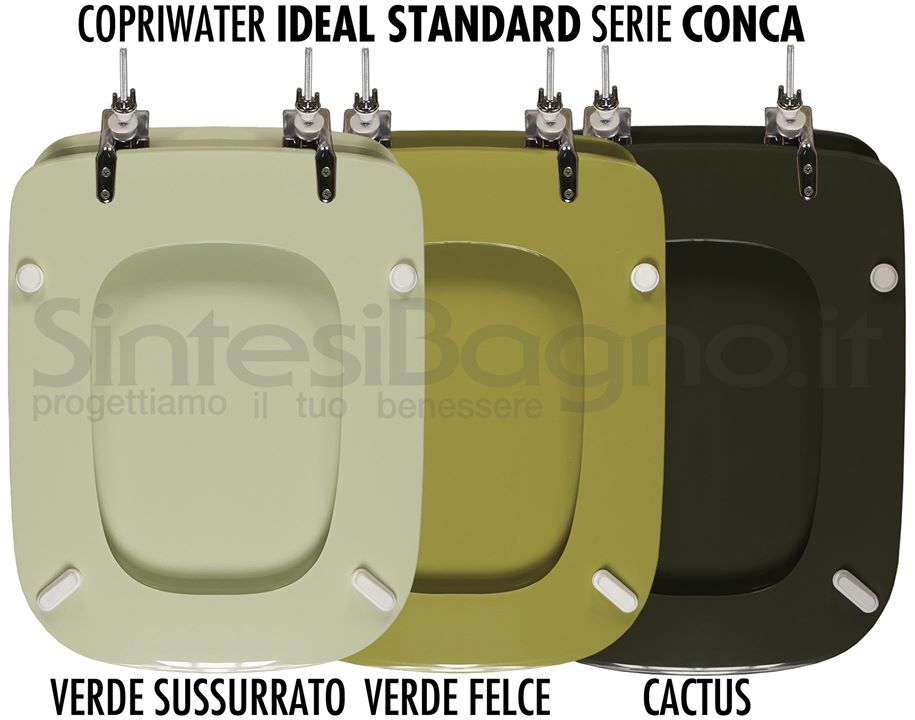 Il sedile PERFETTO per il WC (rettangolare e vecchio modello) della IDEAL STANDARD serie CONCA!