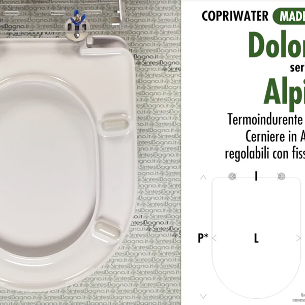 Copriwater per sanitari DOLOMITE modello ALPINA