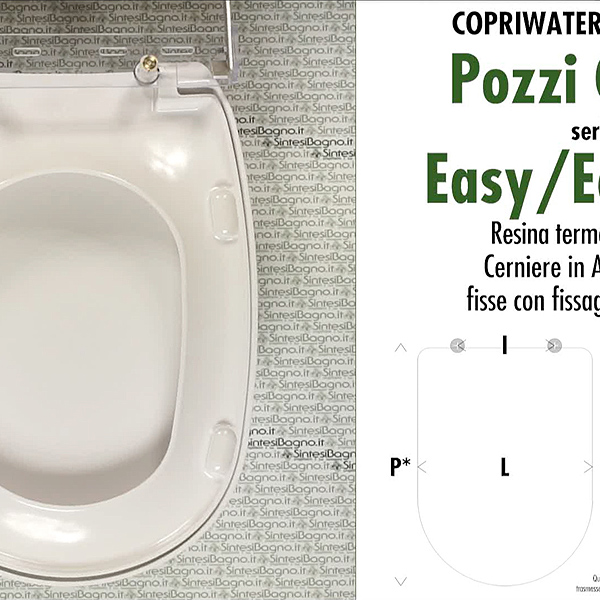 Copriwater per sanitari POZZI GINORI modello YDRA