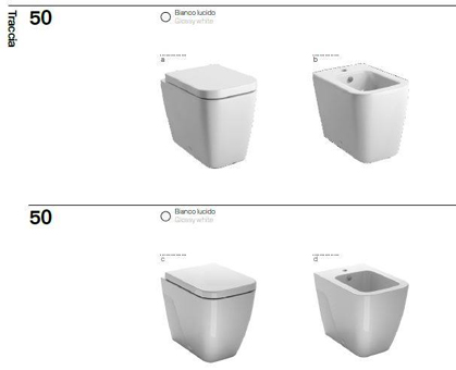 COPRIWATER per sanitari FACIS / GSI, modelli "introvabili" e forme particolari: Panorama, Traccia, Antea