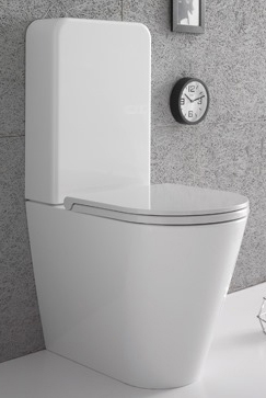 TOILET SEATS for SINGLE-BLOCK sanitary ware (duo) with ceramic cistern: Europa, Forty3, Niagara, CT09