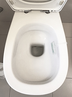 DROP SHAPE toilet seat, narrow at the back, wide at the front! Tanga, Gemma, Affetto, Grace