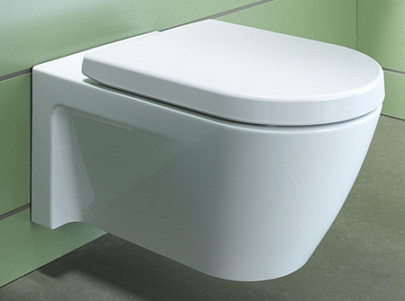 Abattant de WC pour les sanitaires Duravit Starck conçus par Philippe Starck : Stark 1, 2, 3