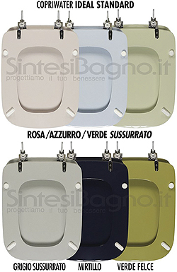 Ideal Standard e i colori dei sanitari: i sussurati (rosa, azzurro, verde, grigio), il mirtillo e il felce