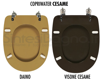 Cesame and the colours of its sanitary ware: mink Cesame and deer