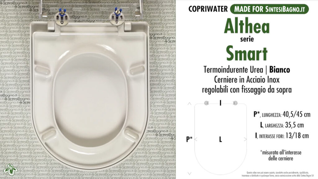 COPRIWATER per wc SMART. ALTHEA. Ricambio DEDICATO. Economico