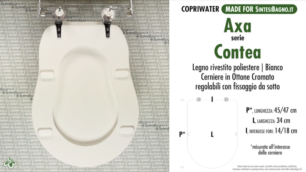 COPRIWATER AXA CONTEA SCHEDA TECNICA