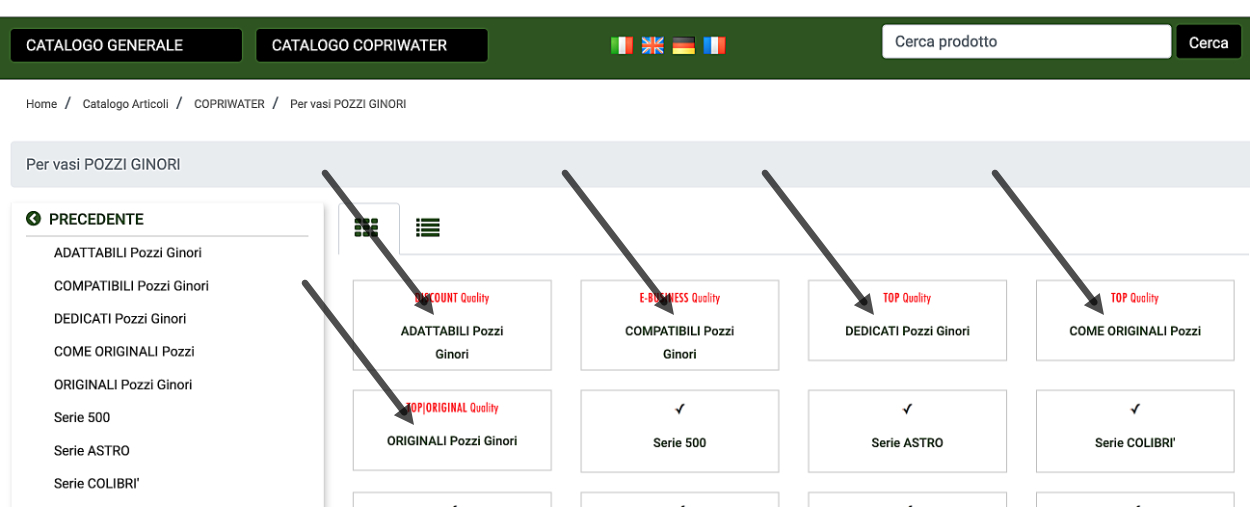 Catalogo vastissimo, anche per modelli difficili da trovare