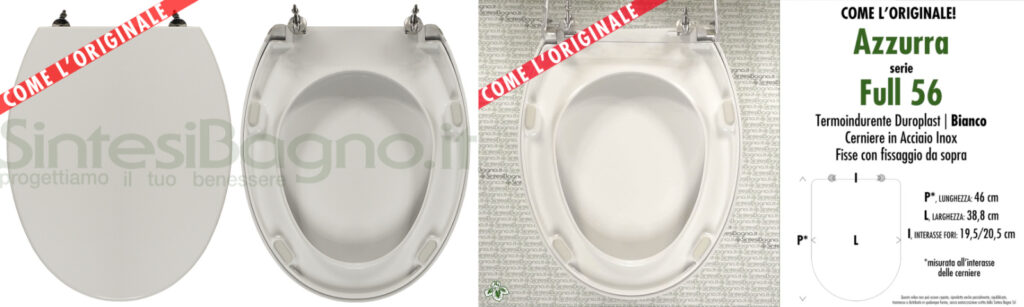 *COPRIWATER COMPATIBILI SERIE FULL 56 AZZURRA